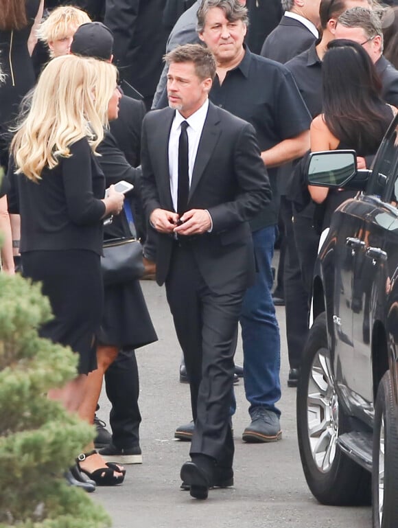 Brad Pitt aux funérailles de Chris Cornell à Los Angeles, le 26 mai 2017.