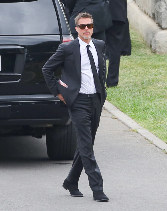 Brad Pitt aux funérailles de Chris Cornell à Los Angeles, le 26 mai 2017.
