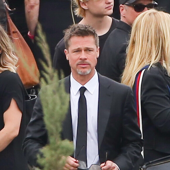Brad Pitt aux funérailles de Chris Cornell à Los Angeles, le 26 mai 2017.