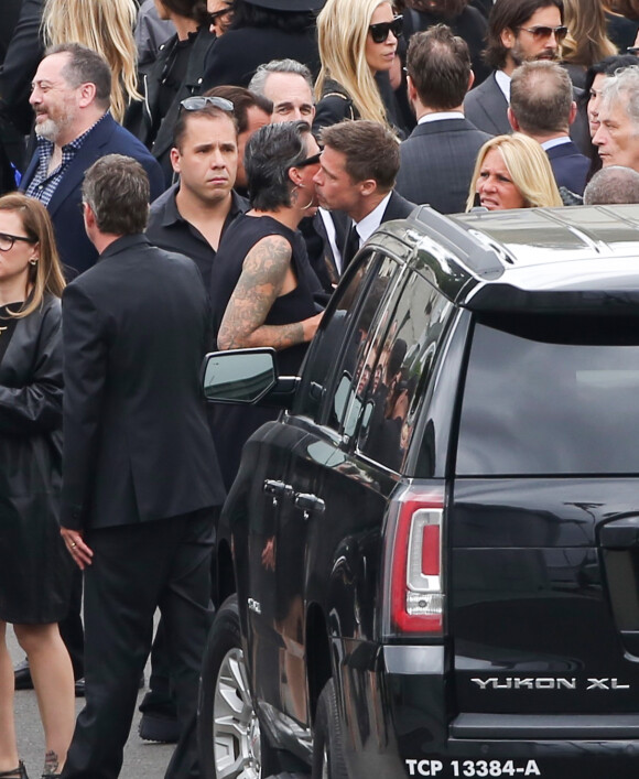 Brad Pitt aux funérailles de Chris Cornell à Los Angeles, le 26 mai 2017.