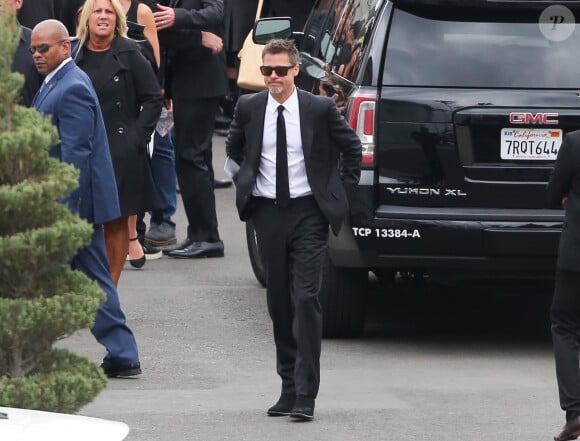 Brad Pitt aux funérailles de Chris Cornell à Los Angeles, le 26 mai 2017.