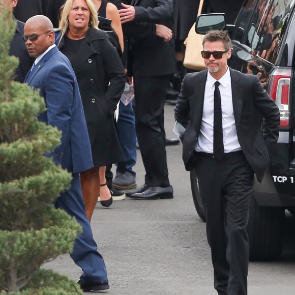 Brad Pitt aux funérailles de Chris Cornell à Los Angeles, le 26 mai 2017.