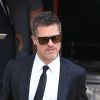 Brad Pitt est allé déjeuner au restaurant Craig après avoir assister aux funérailles de l'icône du grunge C. Cornell à Los Angeles, le 26 mai 2017