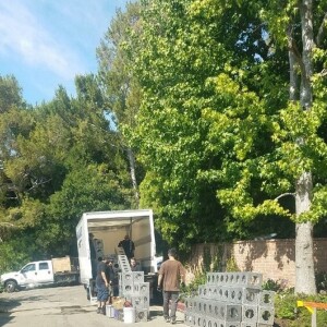 Exclusif - Préparations du mariage de Miranda Kerr et Evan Spiegel (cofondateur de Snapchat) à Los Angeles, le 26 mai 2017