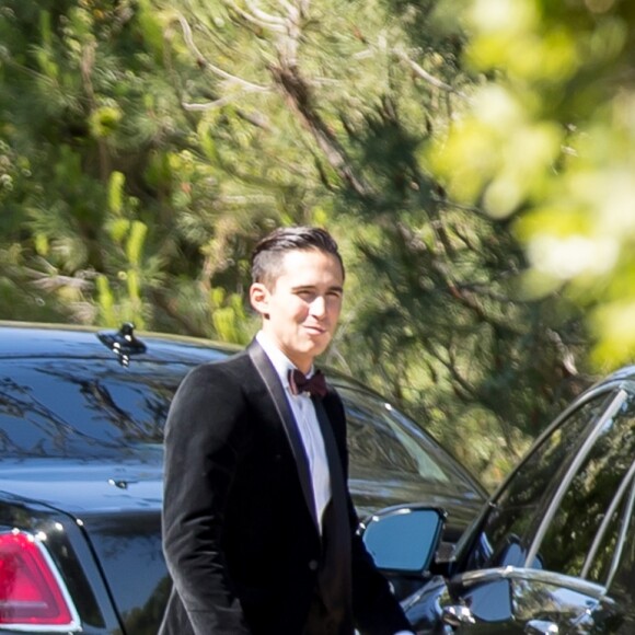 Ambiance et arrivées des invités au mariage de Miranda Kerr et Evan Spiegel à Los Angeles le 27 mai 2017