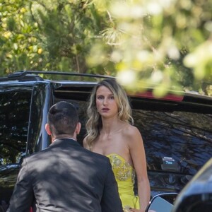 Ambiance et arrivées des invités au mariage de Miranda Kerr et Evan Spiegel à Los Angeles le 27 mai 2017