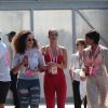 Keshia Peterson, Bella Hadid et Winnie Harlow au Grand Prix de F1 de Monaco. Le 28 mai 2017.