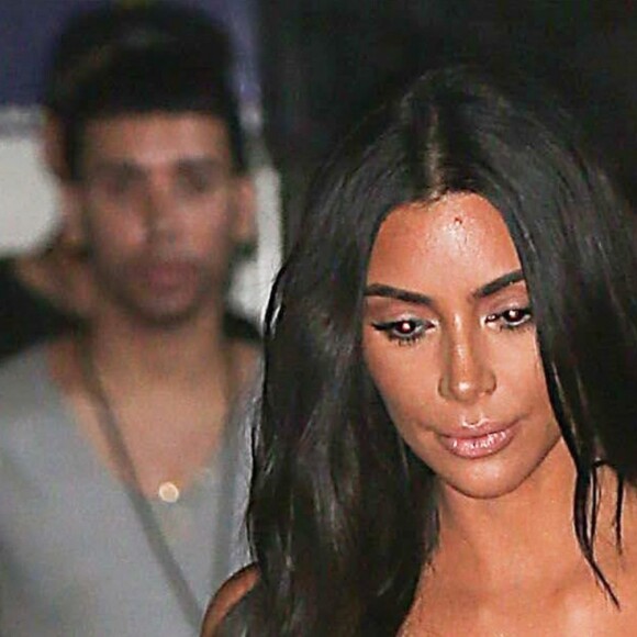Kim Kardashian à la sortie de l'émission Andy Cohen à Los Angeles, le 21 mai 2017