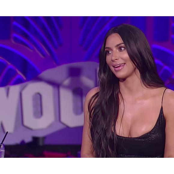 Kim Kardashian en interview sur le plateau de l'émission "Watch What Happens Live with Andy Cohen", le 21 mai 2017