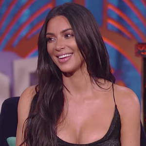 Kim Kardashian en interview sur le plateau de l'émission "Watch What Happens Live with Andy Cohen", le 21 mai 2017