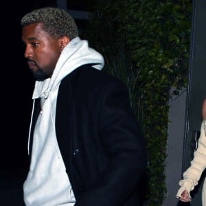 Kim Kardashian et son mari Kanye West sont allés diner au restaurant Providence à Los Angeles, le 25 mars 2017