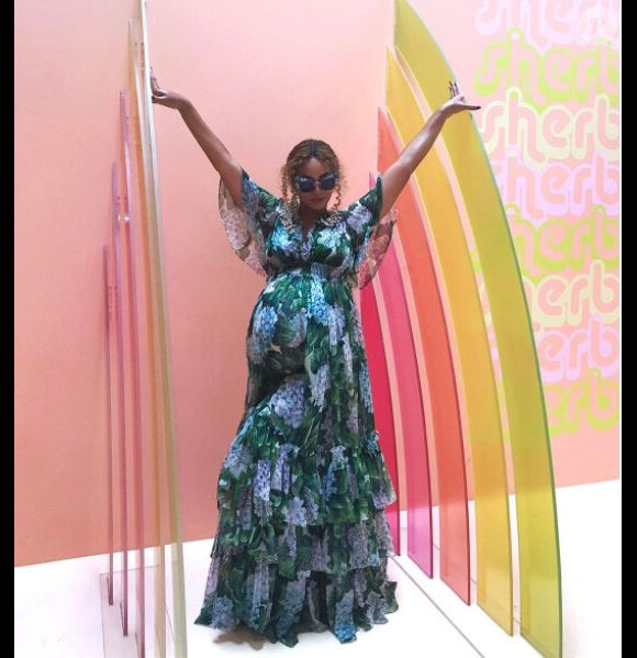 Photo de Beyoncé, enceinte. Mai 2017.