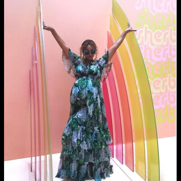Photo de Beyoncé, enceinte. Mai 2017.