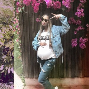 Photo de Beyoncé, enceinte. Mai 2017.