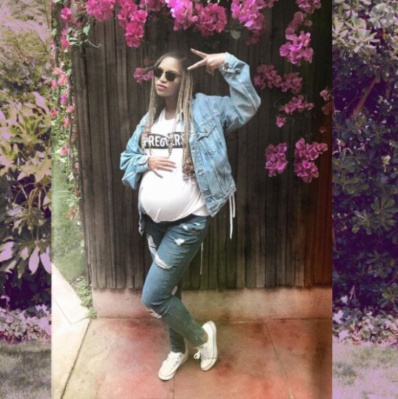 Photo de Beyoncé, enceinte. Mai 2017.