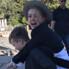Amber Heard s'amusant avec les fils de son compagnon Elon Musk lors d'une journée passée à Sydney le 30 mai 2017