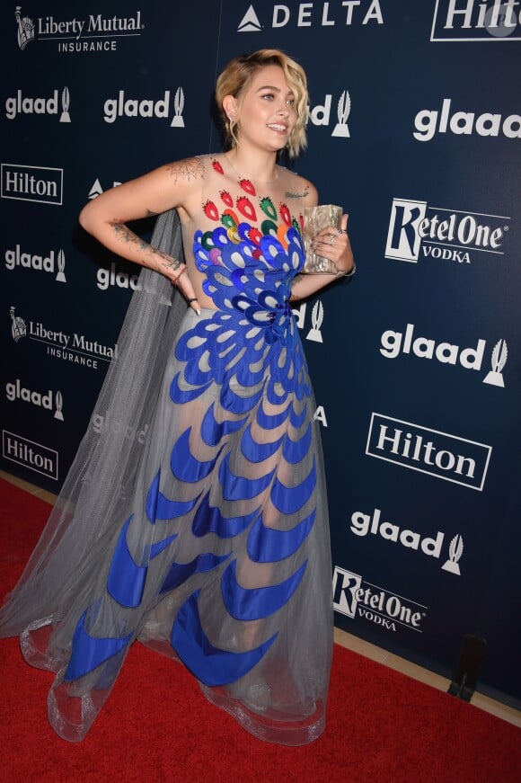 Paris Jackson à la 28ème soirée annuelle GLAAD Media Awards à Los Angeles, le 2 avril 2017 © CPA/Bestimage