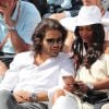 Hannah Romao et Renan Pacheco dans les tribunes des Internationaux de Tennis de Roland Garros à Paris le 7 juin 2017 © Cyril Moreau-Dominique Jacovides/Bestimage