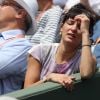 Erika Moulet dans les tribunes des Internationaux de Tennis de Roland Garros à Paris le 7 juin 2017 © Cyril Moreau-Dominique Jacovides/Bestimage