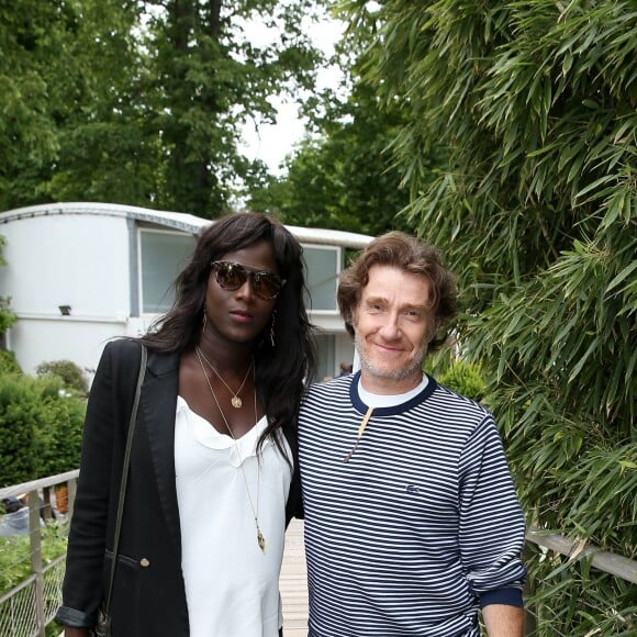 Thierry Frémont et sa femme Gina (enceinte) au village des Internationaux de Tennis de Roland Garros à Paris le 7 juin 2017 © Cyril Moreau-Dominique Jacovides/Bestimage