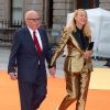 Rupert Murdoch et sa femme Jerry Hall - Vernissage de la Summer Exhibition de la Royal Academy of Arts à Burlington House. Londres le 7 juin 2017.
