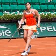 Marion Bartoli participe au tournoi des légendes à Roland-Garros le 7 juin 2017.