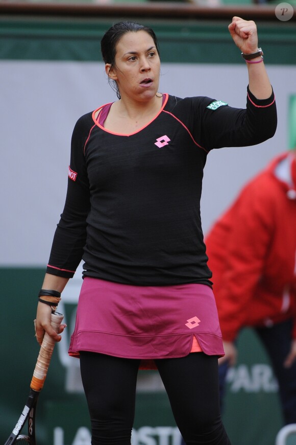 Marion Bartoli en compétition à Roland-Garros le 31 mai 2013.