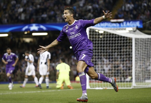 Cristiano Ronaldo lors de la finale de l'UEFA Champions League à Cardiff, le 3 juin 2017.