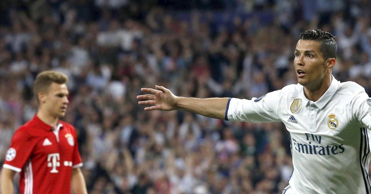 Cristiano Ronaldo lors du match Real Madrid v Bayern