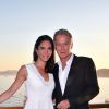 Danièle et son mari Franck Dubosc - 5e gala annuel de l'Unité Locale d'Antibes-Juan les Pins-Vallauris de la Croix-Rouge Française à l'hôtel du Cap-Eden-Roc. Antibes, le 10 juin 2017.