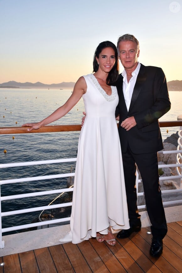 Danièle et son mari Franck Dubosc - 5e gala annuel de l'Unité Locale d'Antibes-Juan les Pins-Vallauris de la Croix-Rouge Française à l'hôtel du Cap-Eden-Roc. Antibes, le 10 juin 2017.