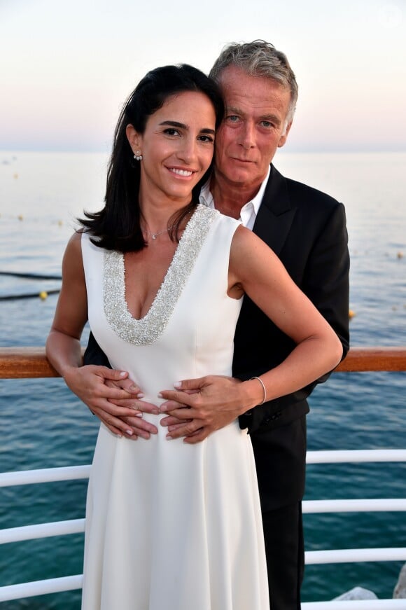 Franck Dubosc et son épouse Danièle - 5e gala annuel de l'Unité Locale d'Antibes-Juan les Pins-Vallauris de la Croix-Rouge Française à l'hôtel du Cap-Eden-Roc. Antibes, le 10 juin 2017.