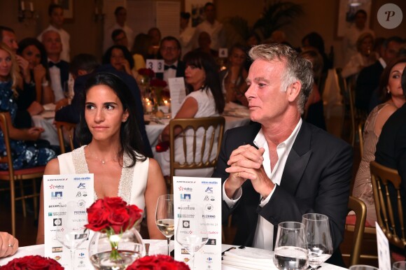 Danièle et son mari Franck Dubosc - 5e gala annuel de l'Unité Locale d'Antibes-Juan les Pins-Vallauris de la Croix-Rouge Française à l'hôtel du Cap-Eden-Roc. Antibes, le 10 juin 2017.