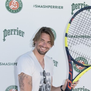 Camille Lacourt - Evénement "Smash Perrier" du deuxième étage de la Tour Eiffel au Champ-de-Mars à Paris le 8 juin 2017. © Pierre Perusseau/Bestimage