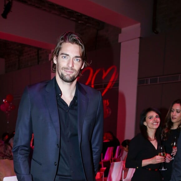 Exclusif - Camille Lacourt - Le Prix Clarins pour l'enfance fête ses 20 ans et récompense sa nouvelle femme de coeur L.Hallyday pour son association La Bonne Étoile à l'hôtel Salomon de Rothschild à Paris, France, le 14 mars 2017.© Borde-Jacovides/Bestimage