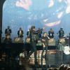 Eddy Mitchell, Johnny Hallyday et Jacques Dutronc lors du Premier concert "Les Vieilles Canailles" au POPB de Paris-Bercy à Paris, du 5 au 10 novembre 2014.