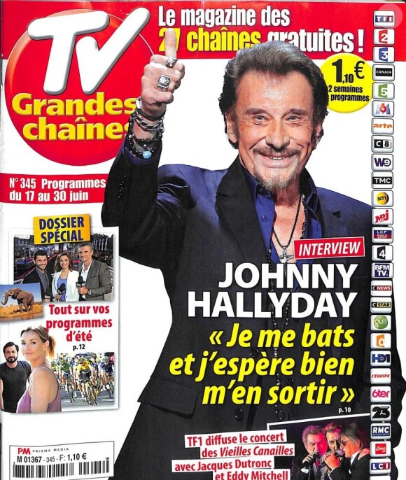 Retrouvez l'intégralité de l'interview de Johnny Hallyday dans le magazine TV Grandes Chaînes, le 12 juin 2017