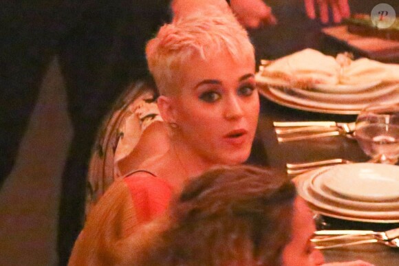 Katy Perry célèbre la sortie de son nouvel album "Witness". Pour l'occasion, Katy Perry, en compagnie de Sia, Anna Kendrick, Mia Moretti, Dita Von Tease, Cleo Wade à organisé un dîner depuis sa "Witness House".