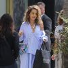 Exclusif - Rita Ora fait du shopping avec un ami à Beverly Hills le 11 juin 2017.