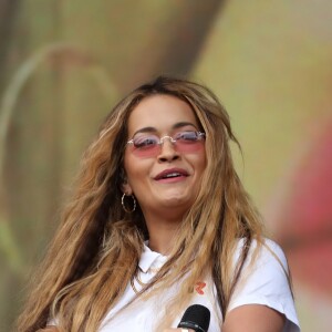 Rita Ora lors de son concert au festival de musique "One Big Weekend" à Hull, Royaume Uni, le 28 mai 2017.