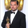Leonardo DiCaprio (Oscar du meilleur acteur pour le film "The Revenant") - Press Room lors de la 88e cérémonie des Oscars à Hollywood, le 28 février 2016.