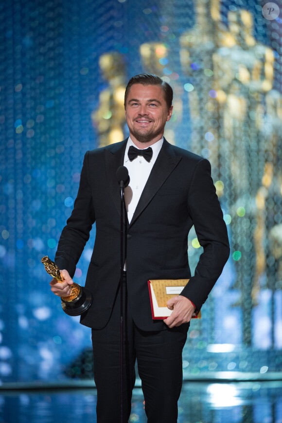 Leonardo DiCaprio aux Oscars 2016.