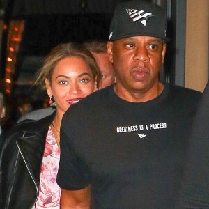 Beyonce Knowles et son mari Jay-Z sont allés diner au restaurant Del Posto à New York, le 24 mai 2016.
