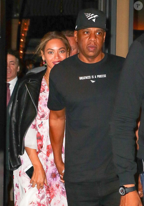 Beyonce Knowles et son mari Jay-Z sont allés diner au restaurant Del Posto à New York, le 24 mai 2016.