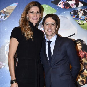 Sophie Thalmann et son mari Christophe Soumillon (jockey belge) - 26e édition des "Sportel Awards" au Grimaldi Forum à Monaco le 13 octobre, 2015. Sportel est la convention professionnelle la plus renommée du secteur des médias du sport. Chaque année, des leaders du marché international des médias sportifs, du commerce et de l'événementiel sportif se rencontrent pour déterminer le futur des contenus sportifs, des nouveaux médias et des nouvelles technologies. © J.C. Vinaj / Bestimage