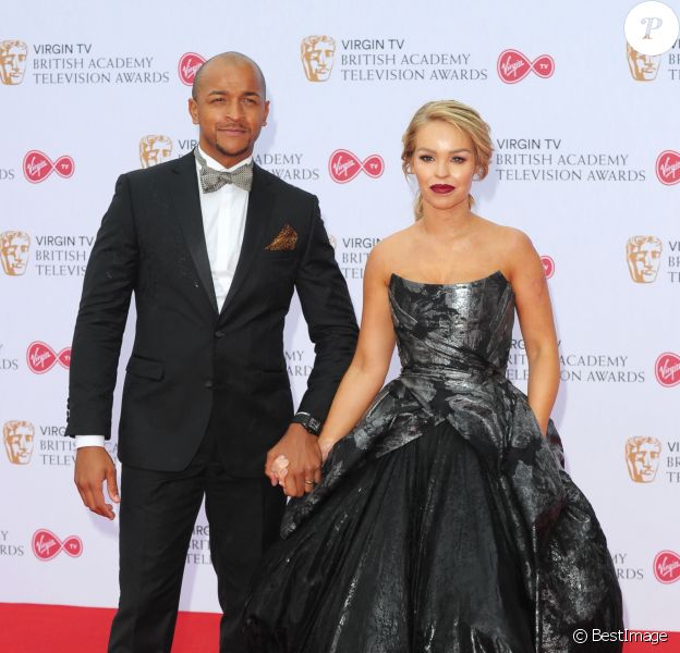 Katie Piper et son mari Richard Sutton - Cérémonie des Virgin TV BAFTA Televison Awards 2017 à Londres. Le 14 mai 2017.