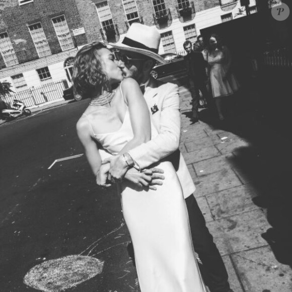 Mariage d'Arizona Muse et Boniface Verney-Carron à Londres. Le 17 juin 2017.