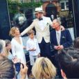Mariage d'Arizona Muse et Boniface Verney-Carron à Londres. Le 17 juin 2017.