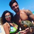 Jessica Errero et Valentin Leonard des "Marseillais" sur une plage de Punta Cana - Instagram, 2017