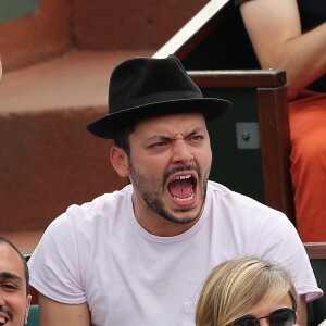 Kev Adams - People dans les tribunes lors de la finale homme des Internationaux de Tennis de Roland-Garros à Paris le 11 juin 2017. © Dominique Jacovides-Cyril Moreau/Bestimage